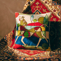 Camel or Horse - Hand Embroidered Modern Art Cushion Covers (Single)