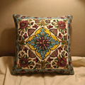 Vedic Loom - Hand Embroidered Traditional Art Cushion Cover (Single)